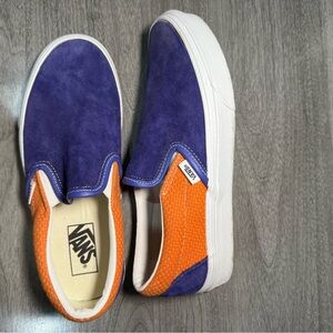 Vans Purple/blue and Orange Slip-On Sneakers